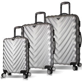 Zoozie Bags Juego de maletas de 3 piezas Gris